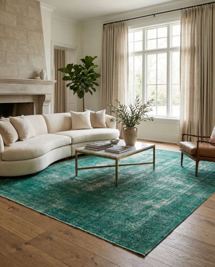 9' 5 x 12' 6 Hand Knotted Ultra Vintage Persian Wool Rug