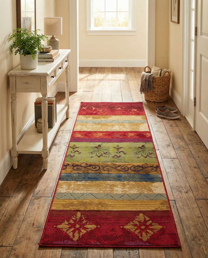 2' x 5' Easy-Clean Modern Indoor / Outdoor Runner Rug