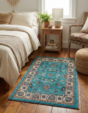 Arctic Aqua Blue Medina Rug