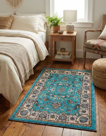 Arctic Aqua Blue Medina Rug