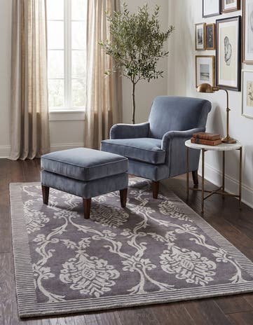 3' x 4' 11 Hand Knotted Darya Wool Rug