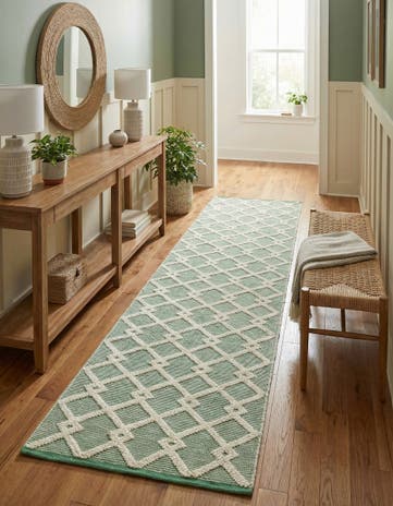 2' 7 x 12' Hand Knotted Jill Zarin Dorset Runner Rug
