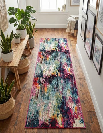 2' 7 x 10' Washable Theia Runner Rug