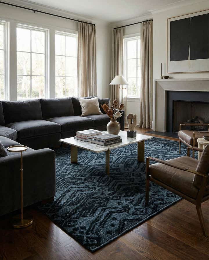 7' 9 x 10' 2 Hand Knotted Darya Wool Rug