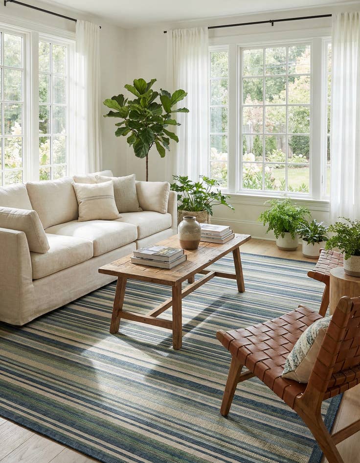 Detail image of 10' x 14'  Washable Baja Indoor / Outdoor Rug