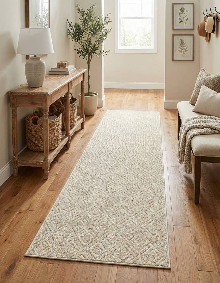 Detail image of  2' 7 x 10'  Washable Sabrina Soto Indoor / Outdoor Runner Rug