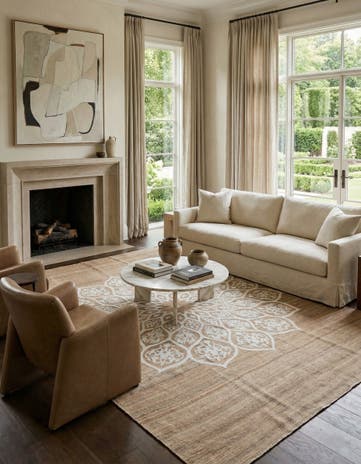 7' 3 x 9' 7 Hand Woven Kilim Modern Wool Rug