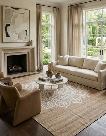 7' 3 x 9' 7 Hand Woven Kilim Modern Wool Rug