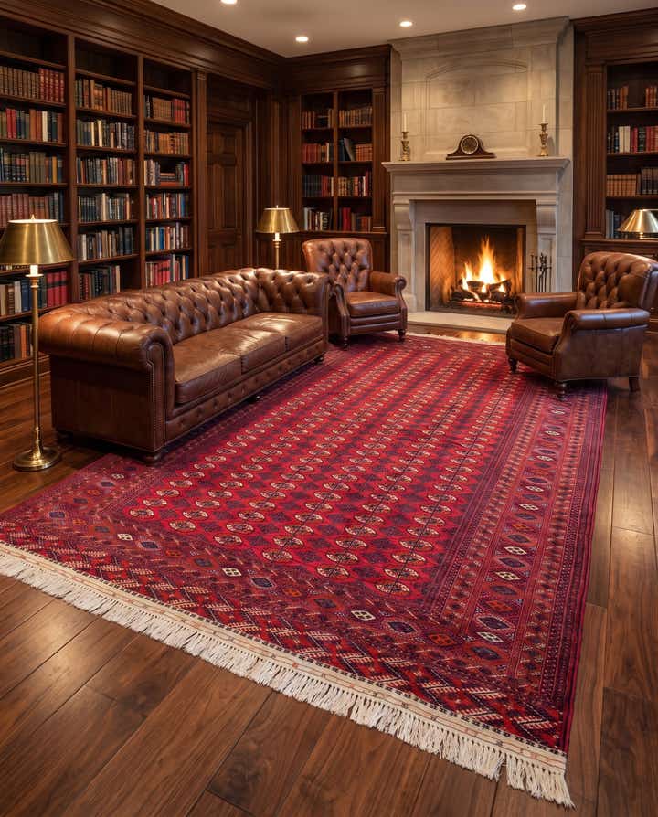 10' 10 x 16' 9 Hand Knotted Bokhara Rug