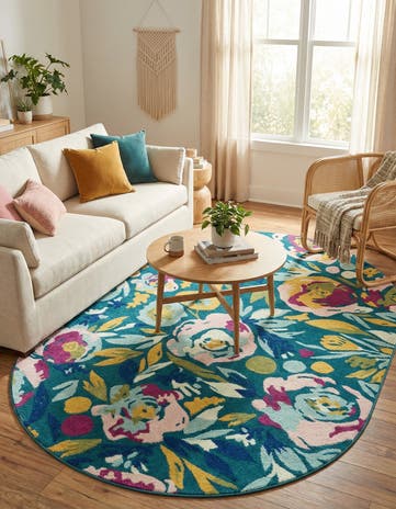 6' x 9' Bloom Oval Rug