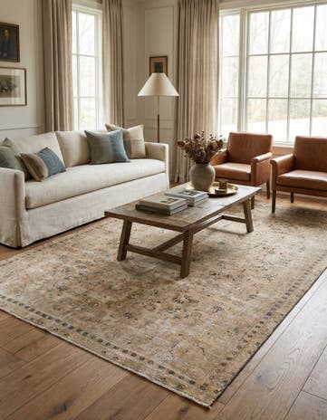 7' 5 x 10' 3 Hand Knotted Ultra Vintage Persian Wool Rug