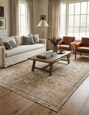 7' 5 x 10' 3 Hand Knotted Ultra Vintage Persian Wool Rug