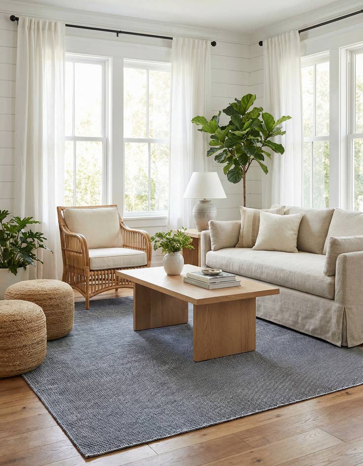 Detail image of 7' 10 x 7' 10 Easy-Clean Jill Zarin Palm Springs Indoor / Outdoor Square Rug