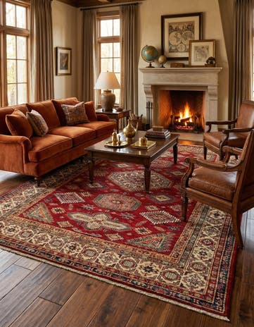 5' 5 x 8' Kazak Wool Rug