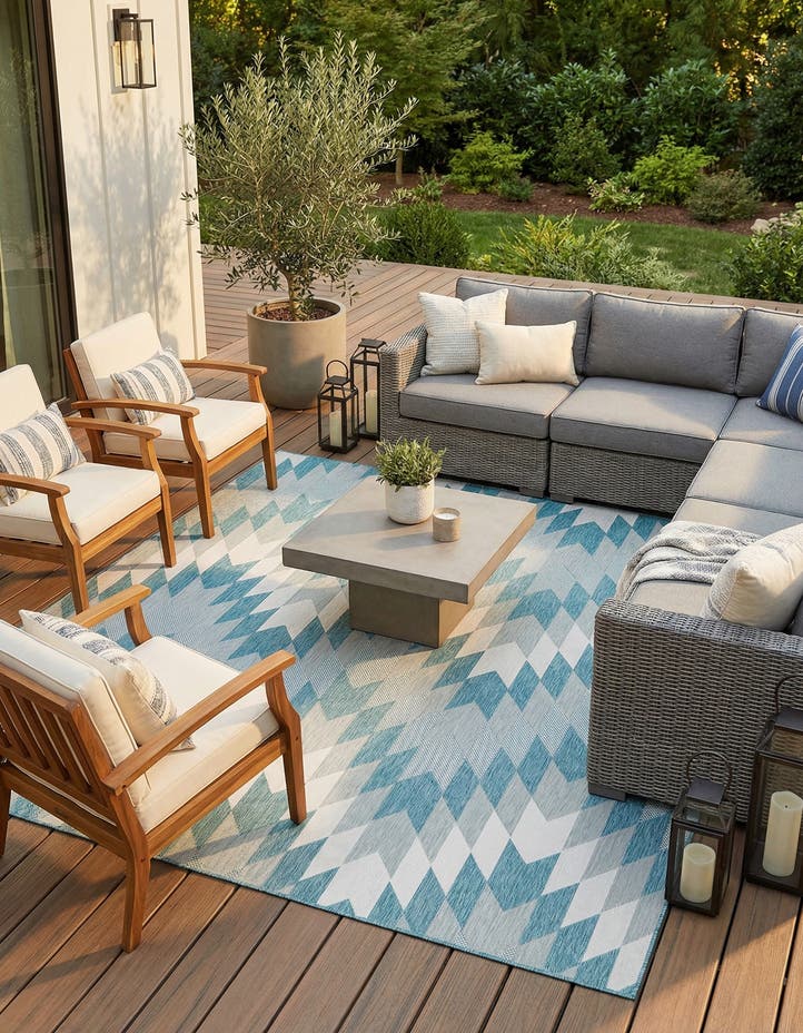 10' x 10' Easy-Clean Modern Indoor / Outdoor...