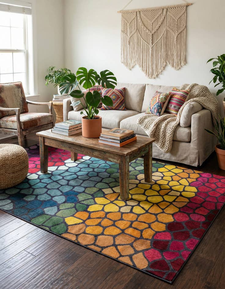 Detail image of 8' x 11'  Washable Casablanca Rug