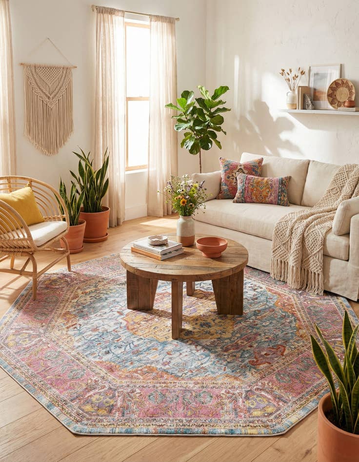 Detail image of 8' x 8' Havana Octagon Rug