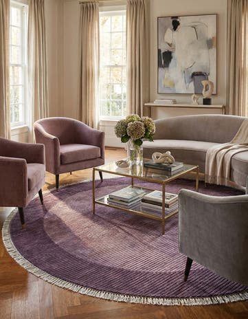 6' 5 x 6' 5 Hand Knotted Darya Wool Round Rug