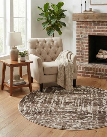 4' x 4' Hermitage Round Rug