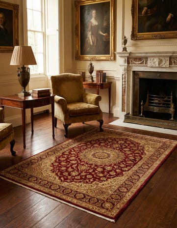 3' 3 x 4' 11 Ghom Silk Rug