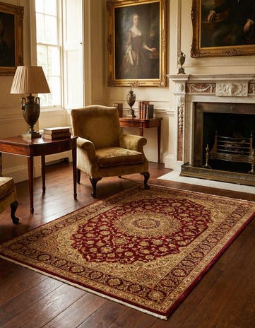 3' 3 x 4' 11 Ghom Silk Rug