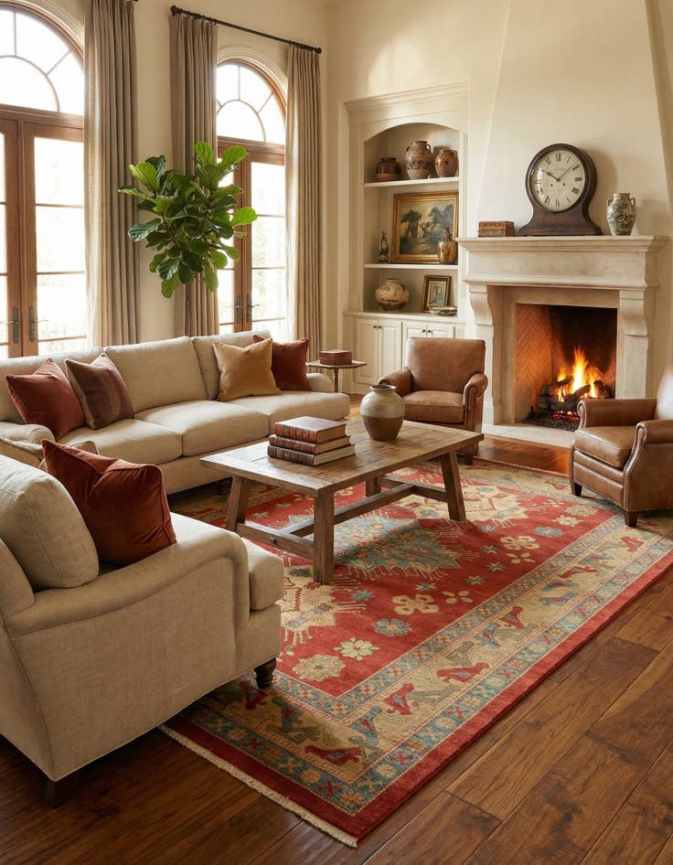 Detail image of 10' x 13' Serapi Rug