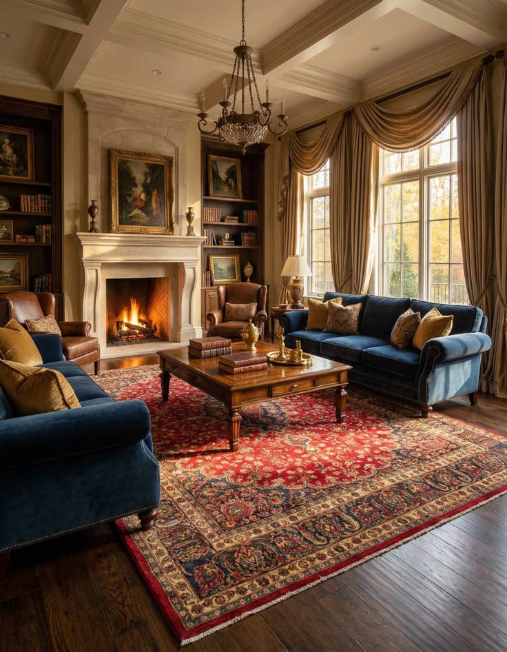 Detail image of 9' 10 x 12' 6  Hand Knotted Mashad Persian Wool Rug