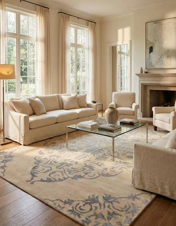 8' 10 x 12' 10 Hand Knotted Darya Rug