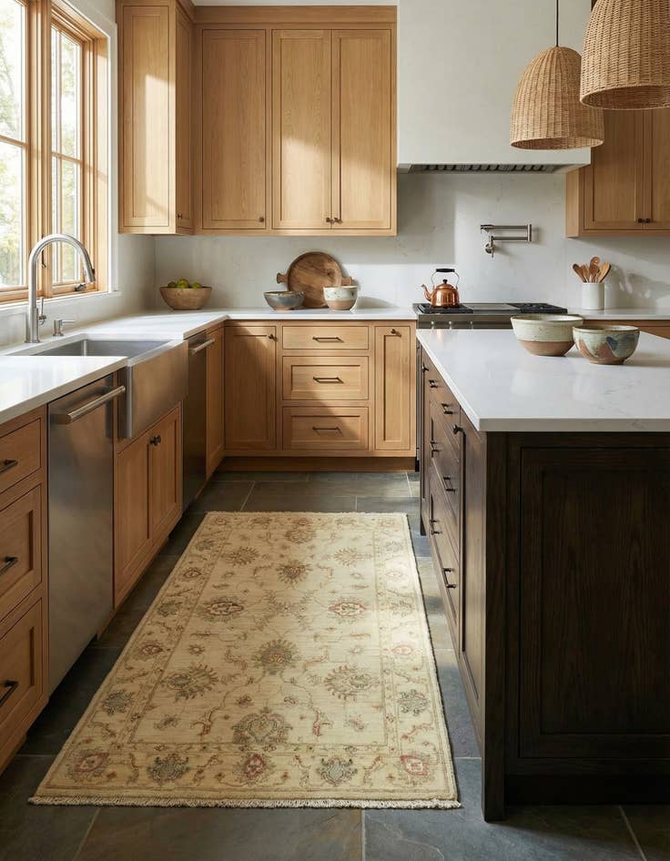 Detail image of 3' 4 x 5' Hand Knotted Peshawar Ziegler Rug