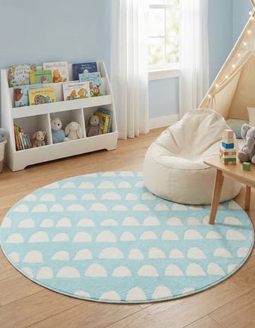 5' x 5' Whimsy Kids Round Rug