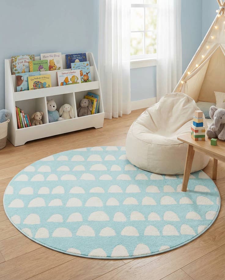 Detail image of 5' x 5' Whimsy Kids Round Rug
