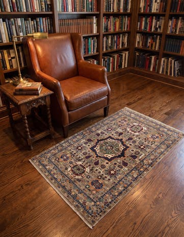 3' 5 x 5' 1 Hand Knotted Mamluk Ziegler Rug