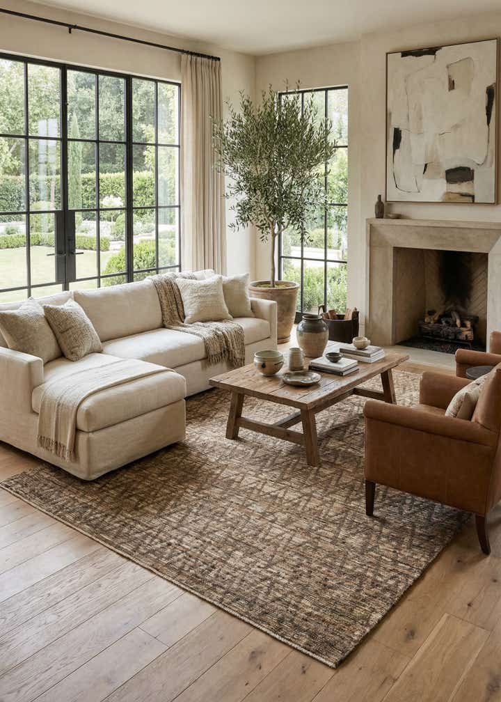 8' 7 x 10' 2 Hand Knotted Moroccan Wool Rug