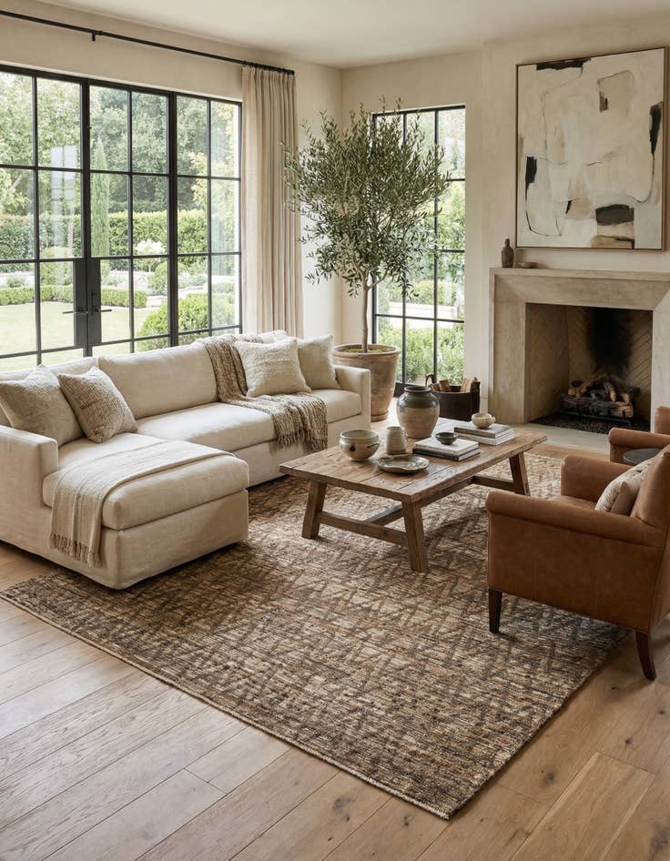 Detail image of 8' 7 x 10' 2 Hand Knotted Moroccan Wool Rug