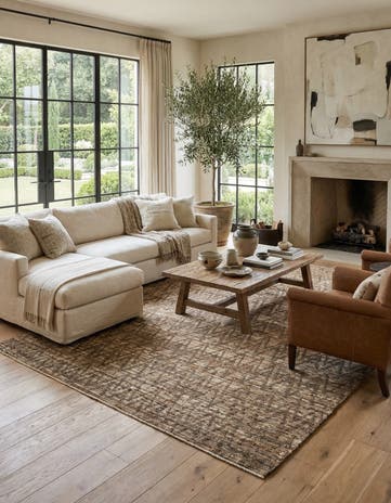 8' 7 x 10' 2 Hand Knotted Moroccan Wool Rug