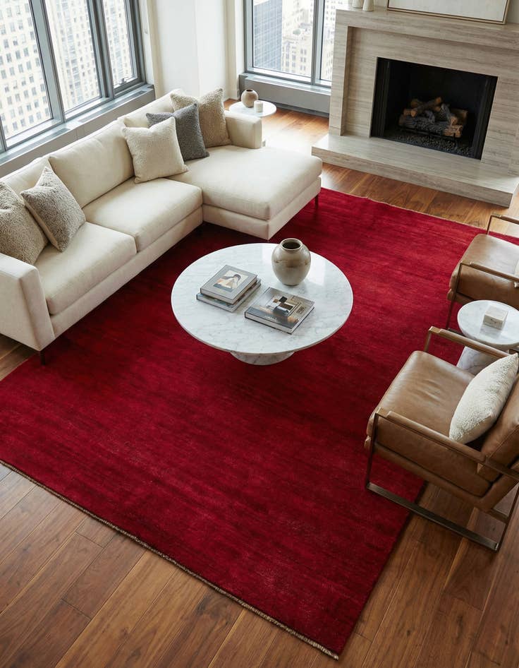 Detail image of 6' 7 x 9' 6  Hand Knotted Modern Ziegler Rug