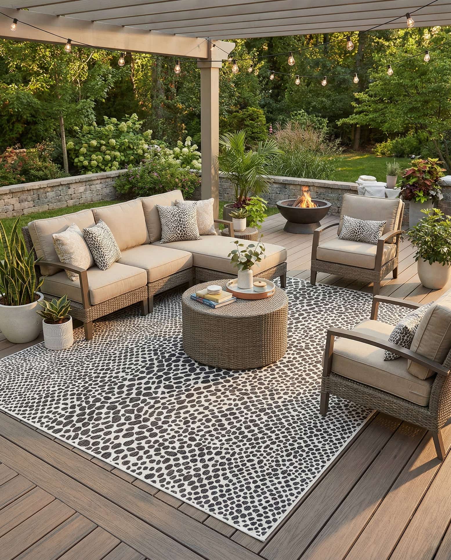 10' x 13' Easy-Clean Jill Zarin Cape Town Indoor / Outdoor Rug