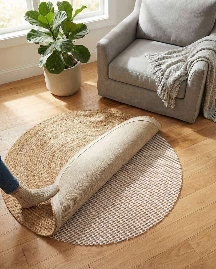 6' x 6' Round Non-Slip Rug Pad