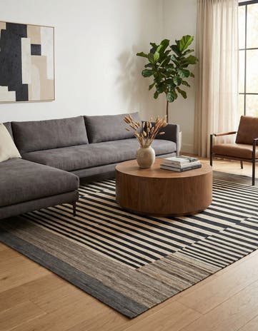 8' 3 x 9' 10 Hand Woven Kilim Modern Wool Rug