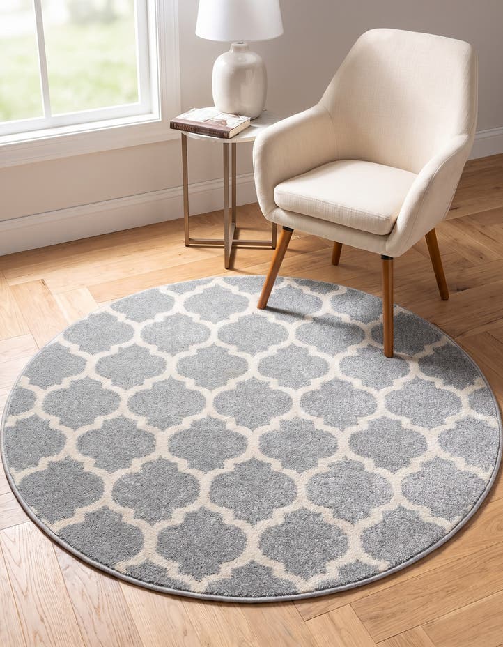 3' x 3' Lattice Round Rug