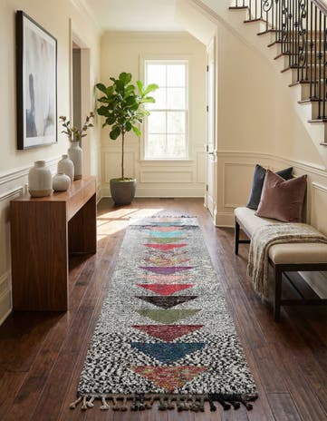 2' 10 x 12' 4 Hand Knotted Moroccan Wool Runner Rug