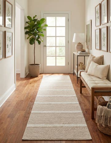 Beige Sabrina Soto Casa Madrid Runner Rug