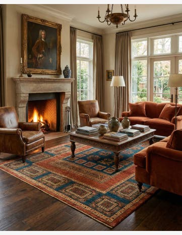 4' 11 x 7' 5 Luribaft Wool Rug
