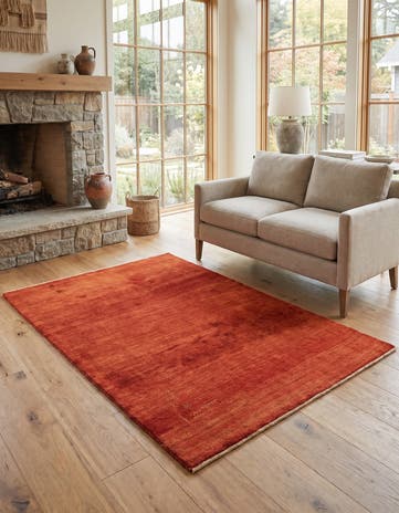 5' x 6' 4 Hand Knotted Gabbeh Shouli Persian Wool Rug