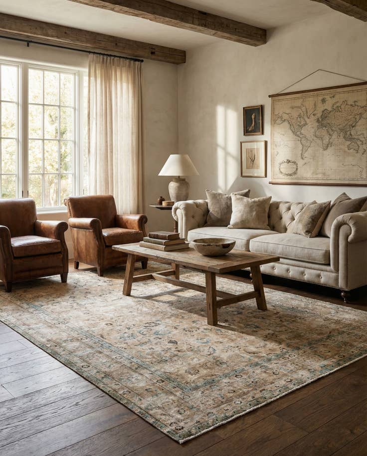 Detail image of 6' 3 x 10' 1 Hand Knotted Ultra Vintage Persian Wool Rug
