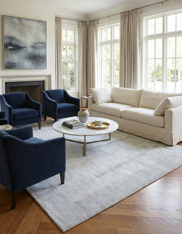 Detail image of 8' 2 x 11' 5  Hand Knotted Darya Wool Rug