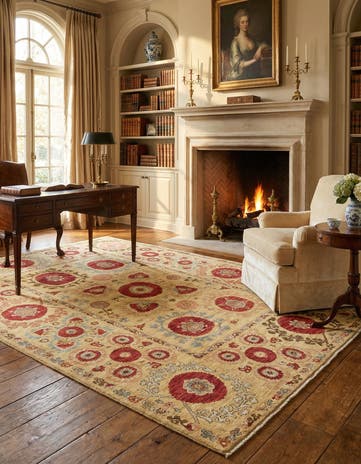 5' 9 x 8' Hand Knotted Ariana Ziegler Oriental Rug