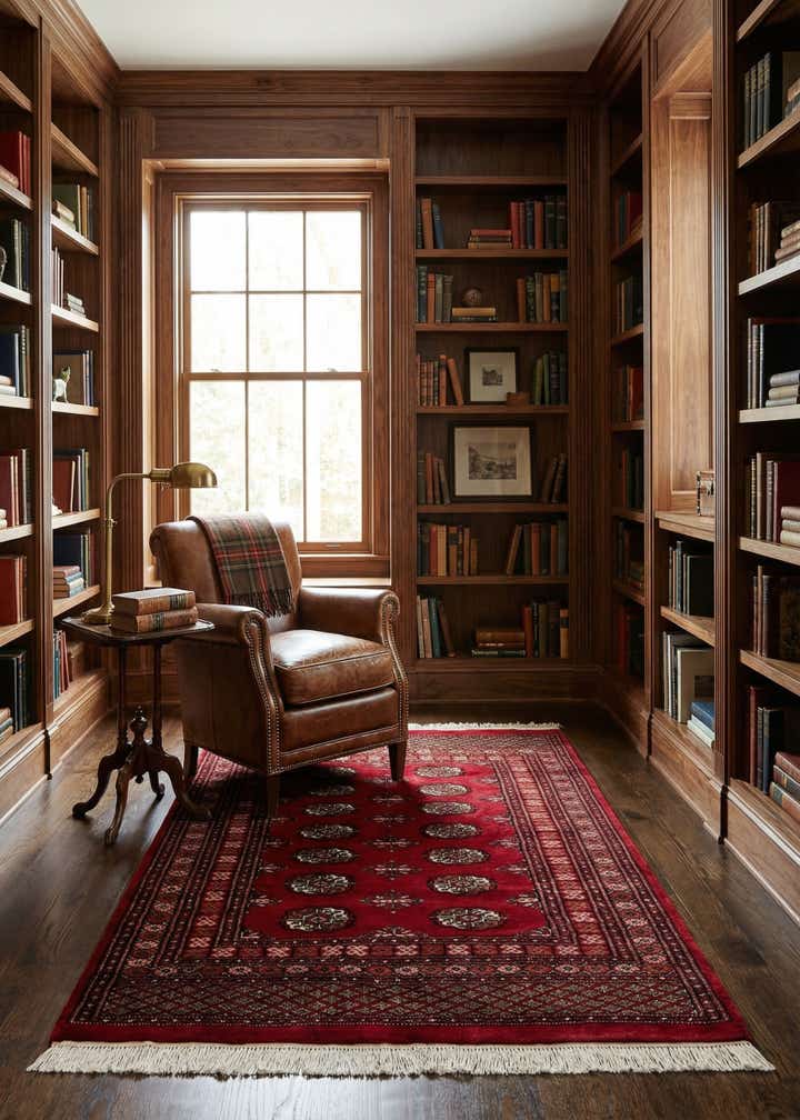 4' 3 x 6' 2 Hand Knotted Torkaman Persian Wool Rug