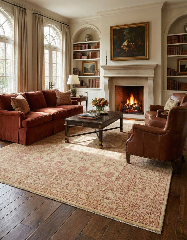 Detail image of 6' 10 x 9' 7  Hand Knotted Ariana Ziegler Oriental Rug