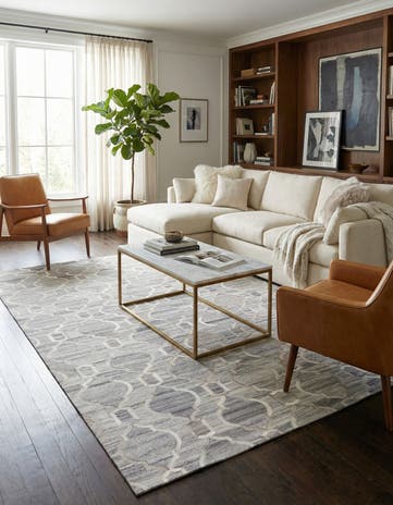 5' 1 x 7' 10 Cowhide Rug